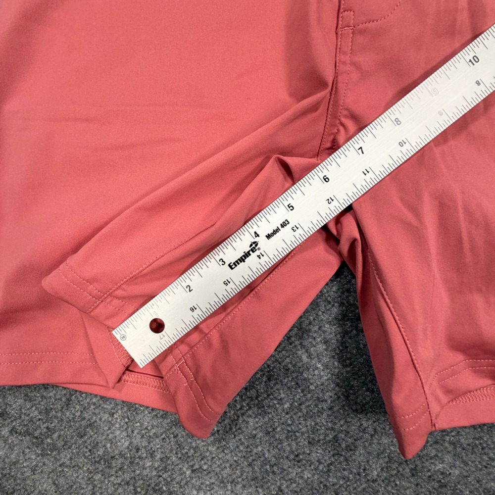 Rhone Commuter Shorts Mens 32 Coral Pink Stretch Performance Golf Casual 0751 - Picture 4 of 7